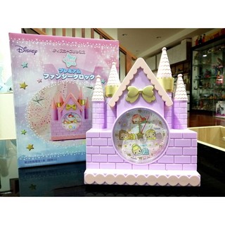 ลืขสิทธิ์แท้ JP นาฬิกา ปราสาท เจ้าหญิง ดิสนีย์ Disney Princess Premium Clock น่ารัก สีพาสเทล