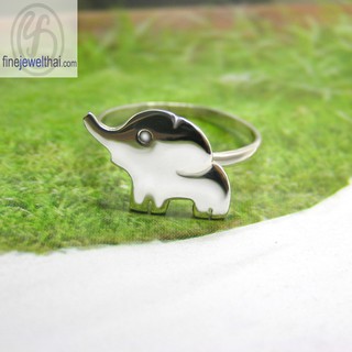 Finejewelthai แหวนเงินแท้-แหวนช้าง-เงินแท้925/ Silver925-Elephant-Ring - R135100