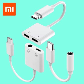 รวม สายแปลง Type-C Xiaomi อแดปเตอร์ หางหนู Type-C สายต่อ เป็น AUX 3.5&amp;Type-C ชาร์จพร้อมฟังเสียง ใช้ได้ทุกรุ่น