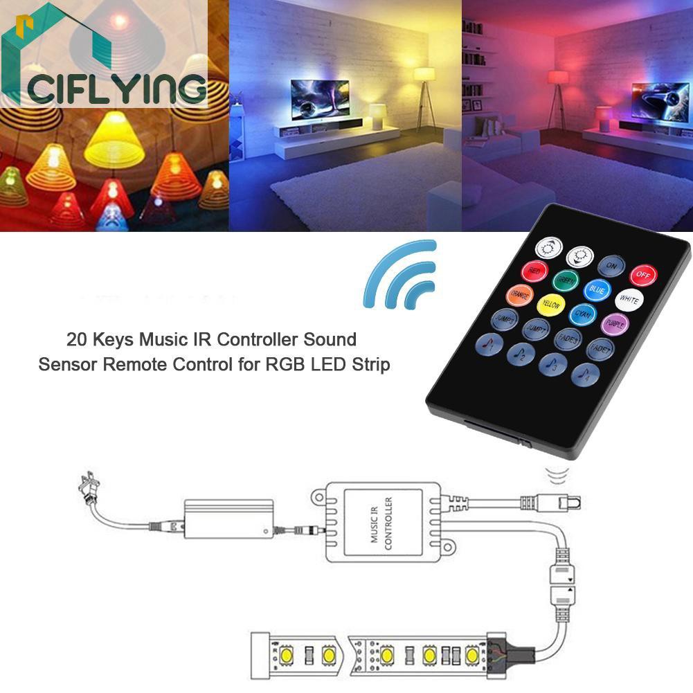 ciflying-20-keys-music-ir-controller-sound-sensor-remote-control-for-rgb-led-strip