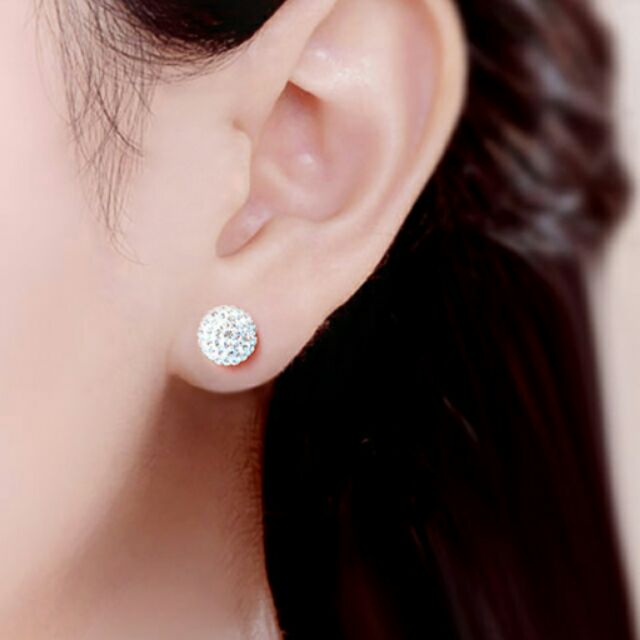 earring-ball-เงินแท้-ราคารวมค่าส่งแล้วค่ะ