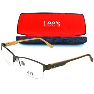 LEES แว่นตา รุ่น LS-50363 สีน้ำตาล (ขาสปริง)