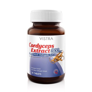 ภาพหน้าปกสินค้าหมดอายุ05/2023 ถั่งเช่า + กระชายดำ + โสม ** Vistra Cordyceps Extract 300 Mg  30 เม็ด วิสทร้า บำรุงร่างกาย cordy plus ที่เกี่ยวข้อง