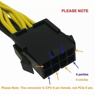 ภาพขนาดย่อของภาพหน้าปกสินค้า(สายหนา-1) สายต่อเข้าการ์ดจอ (ต่อเพิ่มจากสายแท้เดิม) PCIE 8 (6+2) แบบปลายคู่ สำหรับการ์ดจอต่อไฟเพิ่ม จากร้าน systemxcomputer บน Shopee ภาพที่ 6