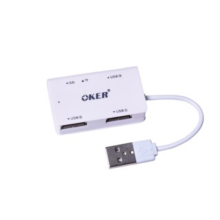 ภาพหน้าปกสินค้าOker อุปกรณ์อ่านการ์ดอเนกประสงค์ ALL IN ONE CARD READER+HUB OKER C-1503 ซึ่งคุณอาจชอบสินค้านี้