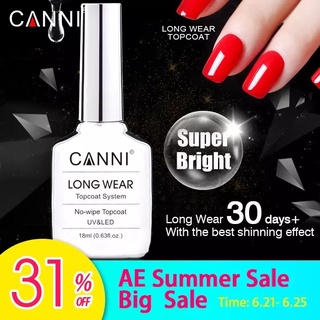 สินค้า ท้อปเจล CANNI ติดทนนานเป็นเดือน เงาเว่อร์ ของแท้ 100%(พร้อมส่ง)