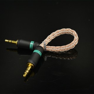 FENGRU 6CM 3.5mm Male to 3.5mm Male Gold-plated braided Stereo Audio Cable For Walnut F1 Amplifier V2 V2S/Zishan Z1 Z2 MP3