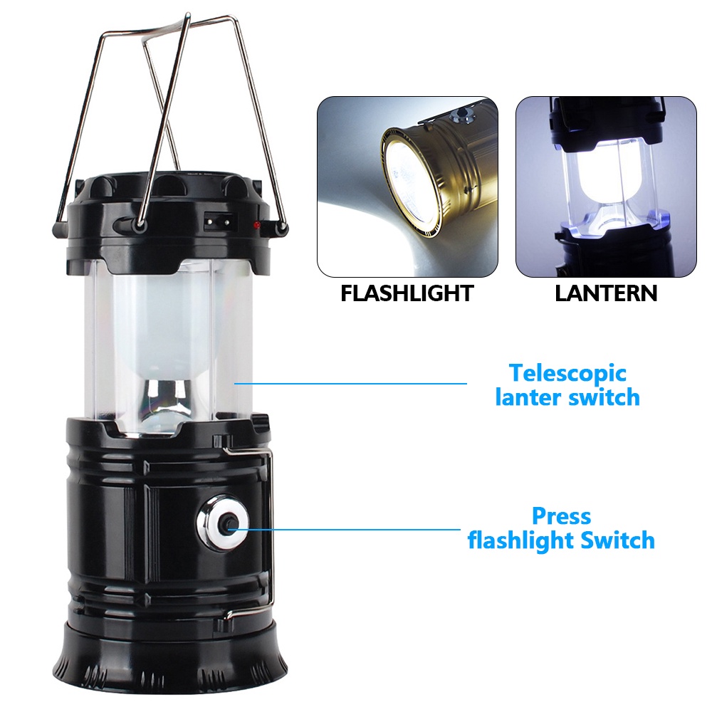 flashfish-แบบชาร์จไฟได้-3-in-1-solar-rechargable-6-led-camping-lantern-ไฟฉาย-สีสุ่ม