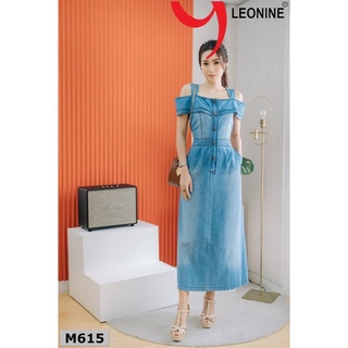 เดรสยาวLeonine แอบแซ๊กซี่โชว์ไหล่..แต่งด้วยระบาย (มีไซส์36