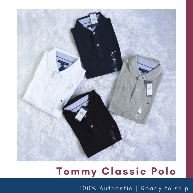 เสื้อโปโล-tommy-hilfiger-classic-polo-แท้-100-เสื้อคอโปโล