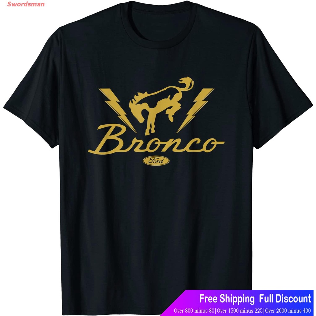 swordsman-เสื้อยืดแขนสั้น-ford-bronco-lightning-bronco-t-shirt-popular-t-shirts