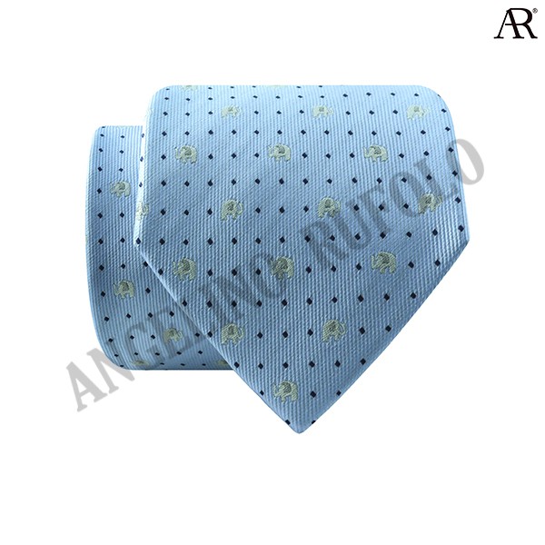 angelino-rufolo-necktie-nts-ช้าง001-เนคไทผ้าไหมทออิตาลี่คุณภาพเยี่ยม-ดีไซน์-spot-elephant-สีฟ้า-กรมท่า-สีฟ้า-เทา-สีม่วง