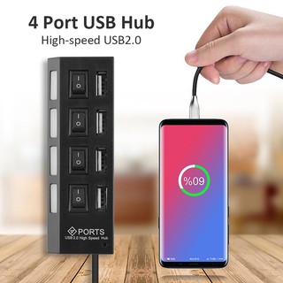 DF USB HUB 24 4 Port Switch Hi-Speed ON/OFF