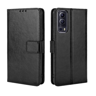 VIVO Y52 5G Y72 Y31 Y15S Y12A Y12S Y33S Y21 Y20S Y20sG เคส เคสฝาพับ PU Leather Wallet Case Stand Holder Flip