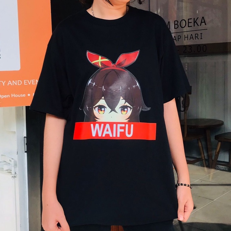 เสื้อยืด-พิมพ์ลายตัวละครเด็กผู้หญิง-genshin-impact-amber-as-waifu-kawaii