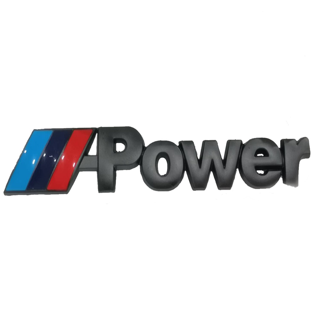 logo-power-ใส่-bmw-โลโก้-power-งานโลหะ-ตัวแพง-สีดำด้าน-มีบริการเก็บเงินปลายทาง