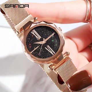 Luxury Brand lady Crystal Watch Magnet buckle Women Dress Watch Fashion Quartz Watch Female Stainless Steel Wristwatches