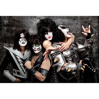 โปสเตอร์ วงKiss Band วงคิส Rock Poster รูปภาพติดห้อง ตกแต่งผนัง โปสเตอร์วงดนตรี โปสเตอร์ติดผนัง โปสเตอร์วงร็อค ของสะสม