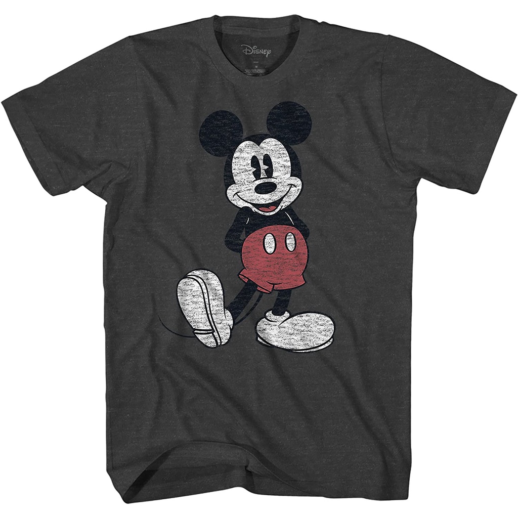 เสื้อยืดผ้าฝ้ายพรีเมี่ยม-เสื้อยืด-พิมพ์ลาย-disney-mickey-mouse-สําหรับผู้ชาย