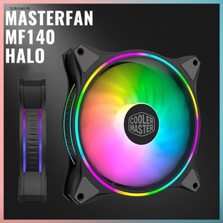 ✨ส่วนลดใหญ่✨MF140 HALO ARGB 14cm RGB 5V/3PIN Computer Case Quiet PWM Fan PC CPU Cooler