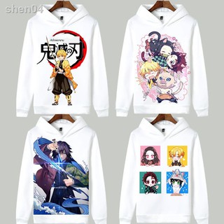 ชุดคอสเพลย์ Anime เสื้อดาบพิฆาตอสูร ชุดชิโนบุเสื้อยืดแขนสั้น Demon Slayer₪Ghost Slayer Blade เสื้อกันหนาวมีฮู้ดอะนิเมะ