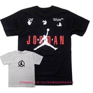 เสื้อยืด off white jordan เสื้อแขนสั้นไซส์ยุโรป