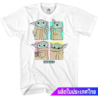 เสื้อยืดสีพื้นไซส์ใหญ่ STAR WARS 4 Childs Baby Yoda Mandalorian Adult Tee Graphic T-Shirt For Men Tshirt sale Star Wars