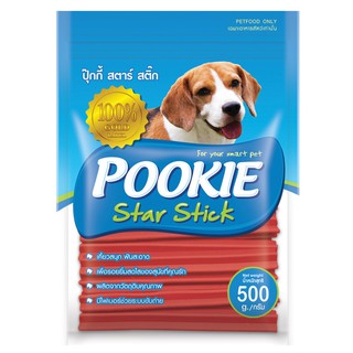 Pookie Star Stick ปุ๊กกี้ สตาร์ สติ๊ก รสสตรอเบอรี่ 500 กรัม x 1 ซอง