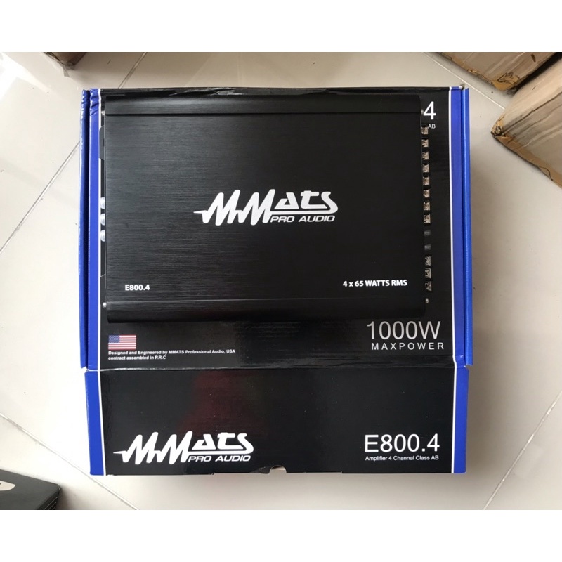 MMATS E800.4 Amplifier 4 Channal Class AB FEATURES Output Power Rating