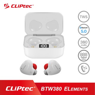 [ส่งฟรีไม่ต้องใช้โค้ด] CLiPtec TWS BTW380 Bluetooth 5.0 Touch Control  หูฟังบลูทูธ หูฟังไร้สาย หูฟังสเตอริโอ earphone