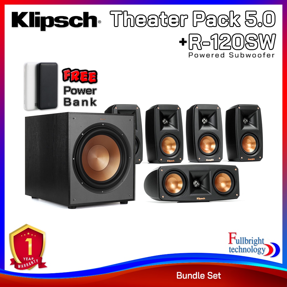 Klipsch reference theater pack speakers r 100sw r 120sw 