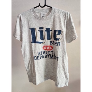 เสื้อยืดวินเทจ 90s Lite Beer ป้าย Lee