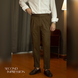 ภาพหน้าปกสินค้ากางเกงขายาวเอวสูง Classic High Waist Trousers (Dark Brown) ที่เกี่ยวข้อง