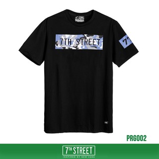 7th Street เสื้อยืด รุ่น PRG002 Street Camo-ดำ ของแท้ 100%