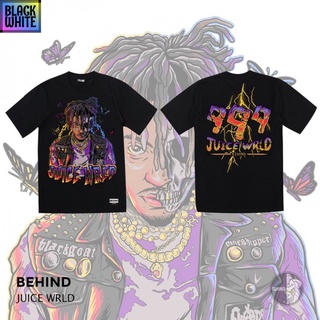 BWCB BEHIND CLOTHING เสื้อยืดลาย “JUICE WRLD” unisex เสื้อยืดเท่ห์ เสื้อยืดฮิตๆ T-shirt T-shirt oversize