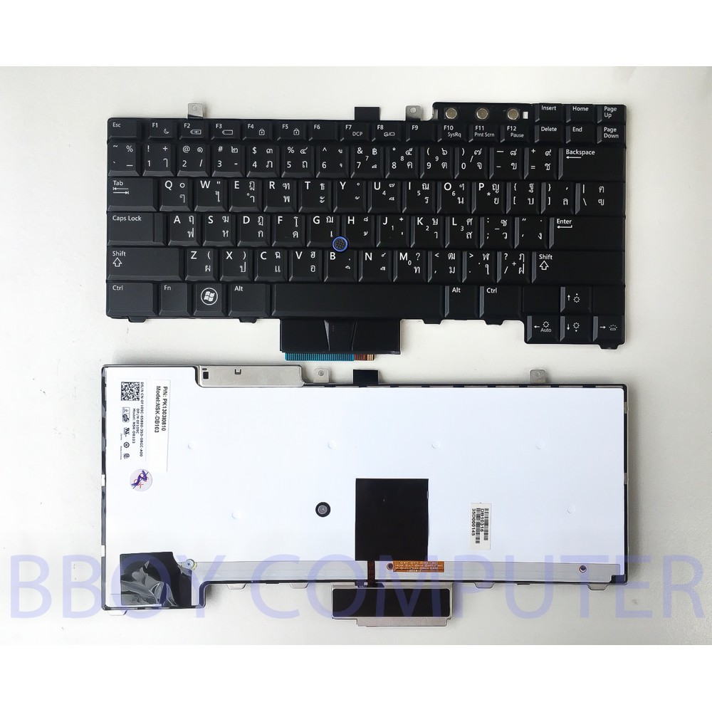 dell-keyboard-คีย์บอร์ด-dell-latitude-e6400-e6500-e5500-e5400-e5510-e5410-ไทย-อังกฤษ