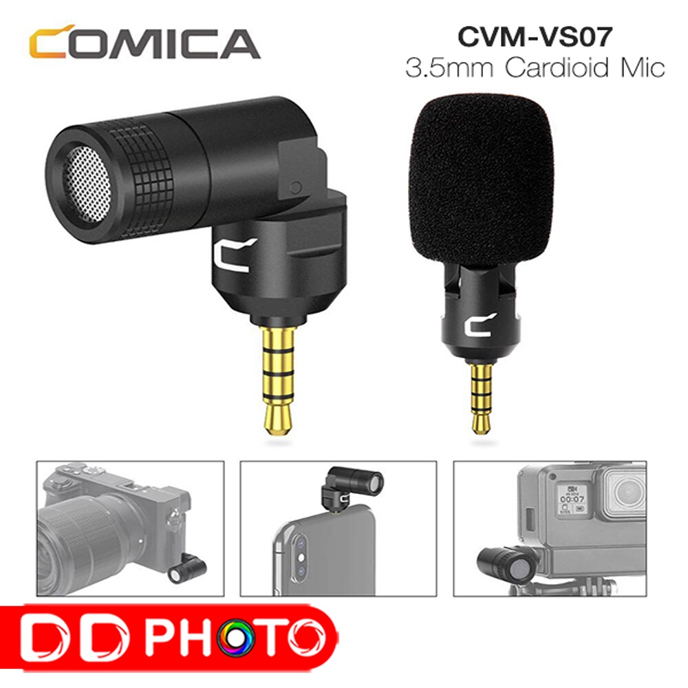 comica-cvm-vs07c-mini-flexible-plug-in-cardioid-microphone-ไมโครโฟนเล็ก-3-5-มม-omnidirectional-mic-พร้อมส่ง