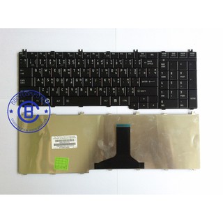 TOSHIBA Keyboard คีย์บอร์ด TOSHIBA SATELLITE L650 C650 C655 C660 C665 L655 L670 L750 ไทย อังกฤษ
