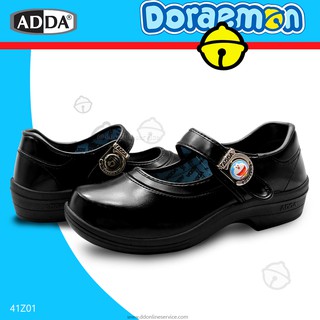 ADDA  รองเท้านักเรียนหญิ่ง รองเท้าหนังสีดำ  รุ่น 41Z01
