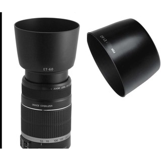 ภาพขนาดย่อของภาพหน้าปกสินค้าHood ET-60 ทรงกระบอก for Lens Canon EFs 55-250, EF 75-300, EF 90-300s Canon 55-250 จากร้าน wittayarattanawan บน Shopee ภาพที่ 2