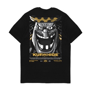 เสื้อยืดโอเวอร์ไซส์เสื้อยืด ลายการ์ตูนอนิเมะวันพีช Kizaru KUROHIGES-3XL