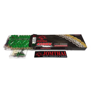 โซ่เขียวหมุดทอง JOMTHAI 428HX-GB 132 DL สินค้ามีรับประกันของแท้ 100 เปอร์เซนต์