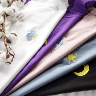 ภาพขนาดย่อของภาพหน้าปกสินค้าMKL  เสื้อยืด ลายปัก Day & Night สวมใส่สบาย 9012 จากร้าน hongcaixu บน Shopee ภาพที่ 4