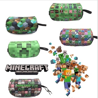 Minecraft กระเป๋าดินสอ กระเป๋าเครื่องเขียน ลายการ์ตูน JJ ความจุขนาดใหญ่ ของขวัญคริสต์มาส สําหรับเด็กนักเรียน