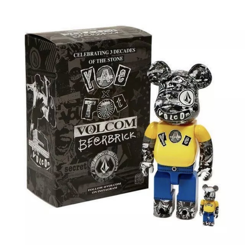 ของแท้)Bearbrick x Volcom 400+100% | Shopee Thailand