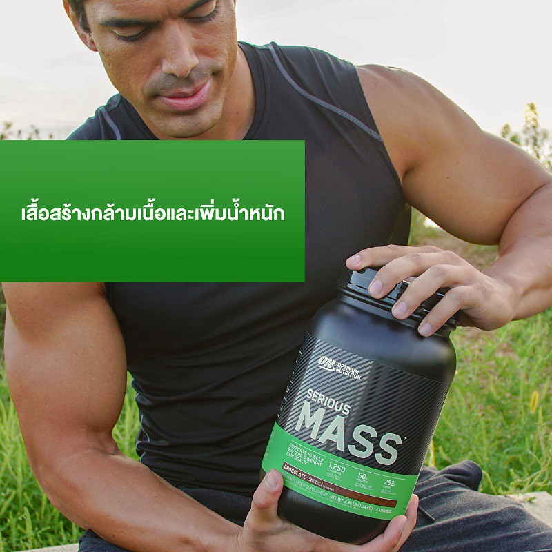 ภาพสินค้าOptimum Nutrition Serious Mass Protein Weight Gainer 6 Lbs จากร้าน optimum_nutrition บน Shopee ภาพที่ 7