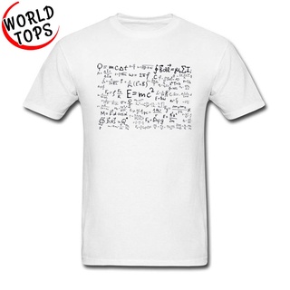 เสื้อยืดโอเวอร์ไซส์เสื้อยืด พิมพ์ลายคณิตศาสตร์ สีขาว แฟชั่นใหม่ สําหรับนักเรียน 2022S-3XL