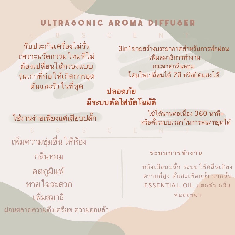 ใหม่-23-ultrasonic-aroma-diffuser-burner-เครื่องพ่นอโรม่า-ห้องหอม-น้ำมันหอมระเหย-อโรม่า-อโรมา-สเปรย์-โคมไฟ-แต่งห้อง