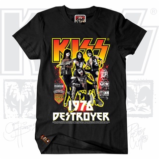 เสื้อครอปสายฝอ - วงร็อคKiss1976อัลบั้มพิฆาตซูเปอร์พรีเมี่ยมเสื้อยืดที่มีจําหน่ายขนาดใหญ่4XL5XLHypeb