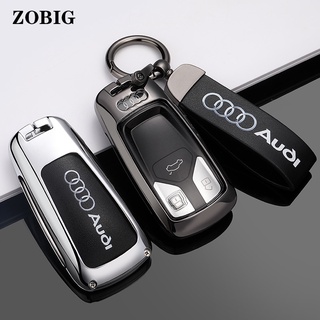 สินค้า Zobig เคสรีโมตกุญแจรถยนต์ แบบโลหะ สําหรับ Audi A4 A4L A5 S4 Q7 TTS